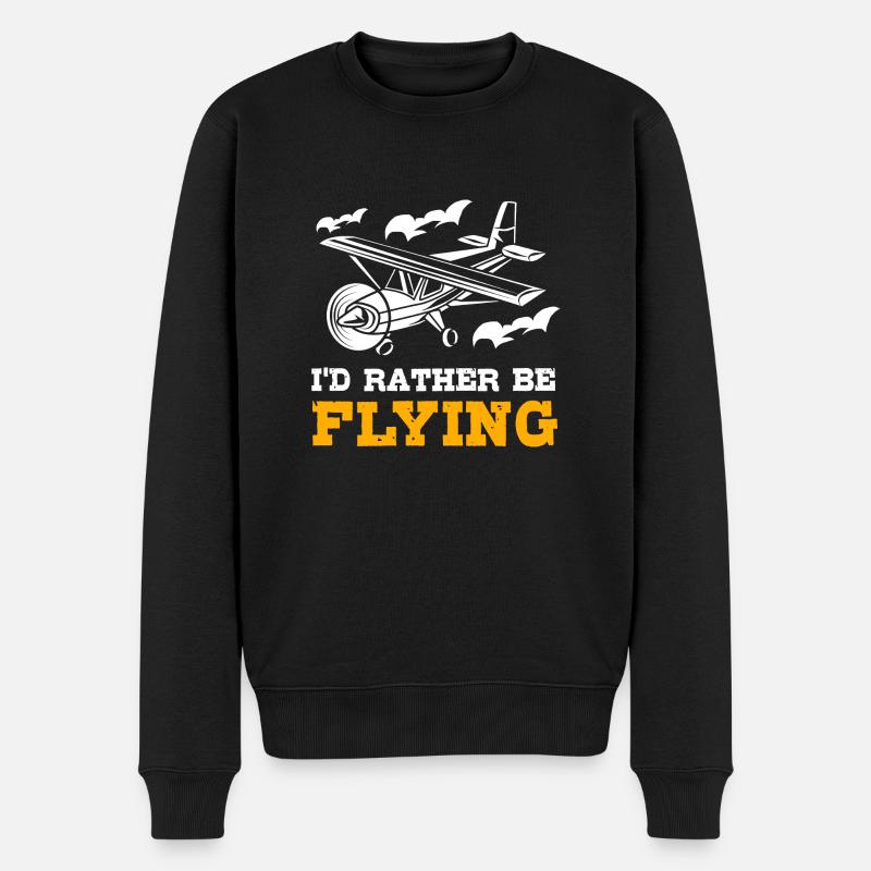 Pilote d’avion - Pull Premium bio Homme - noir