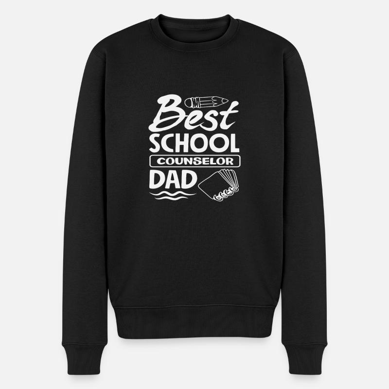 Meilleur père conseiller scolaire - Pull Premium bio Homme - noir