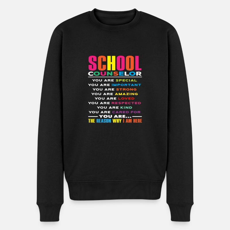 Paroles inspirantes d’un conseiller scolaire - Pull Premium bio Homme - noir