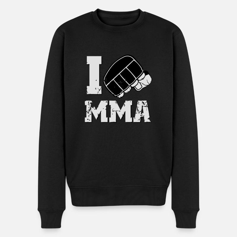 I LOVE MMA - Pull Premium bio Homme - noir
