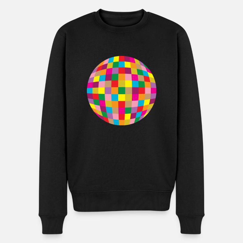 Boule disco - Pull Premium bio Homme - noir