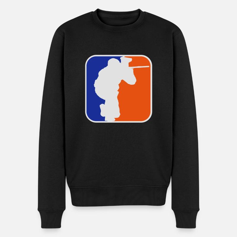 Paintball Logo - Männer Premium Bio Pullover - Schwarz