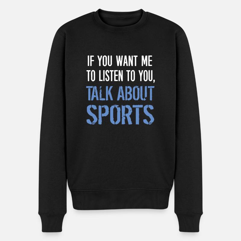 Sport - Männer Premium Bio Pullover - Schwarz