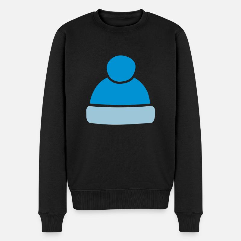 Mütze - Männer Premium Bio Pullover - Schwarz
