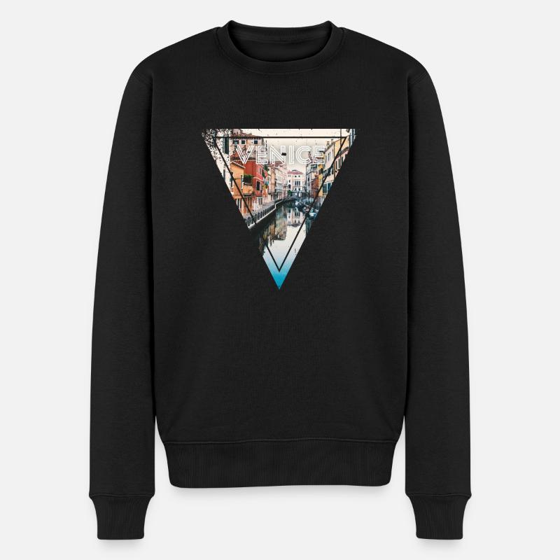 Venice - Pull Premium bio Homme - noir