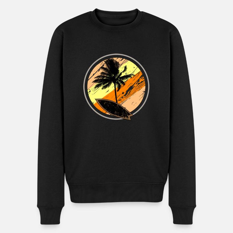 Beach Surf Sun - Pull Premium bio Homme - noir