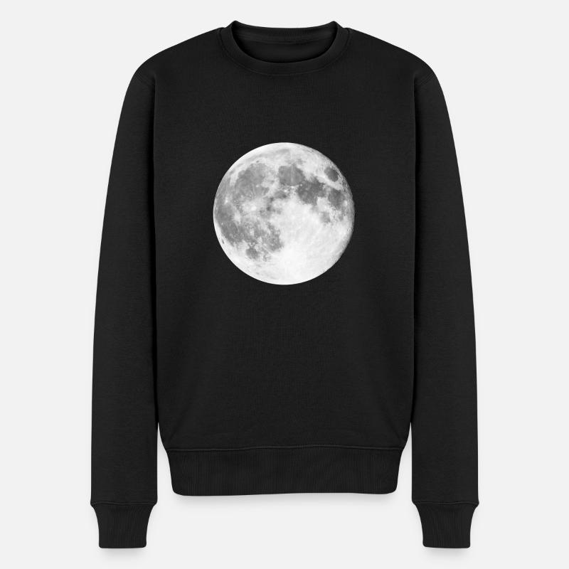 lune - Pull Premium bio Homme - noir