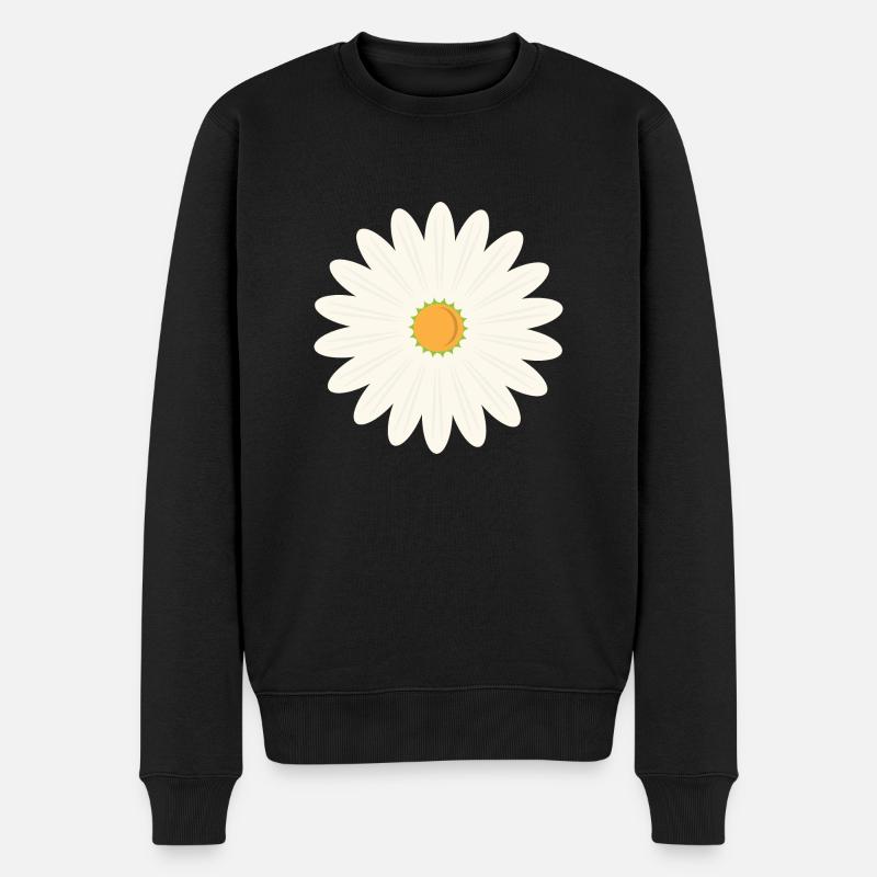 Floraison des marguerites - Pull Premium bio Homme - noir