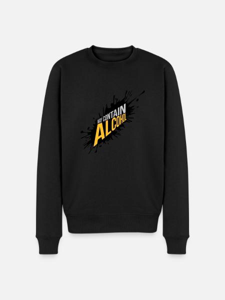 Farbklecks May Contain Alcohol - Men's Premium Organic Jumper - black