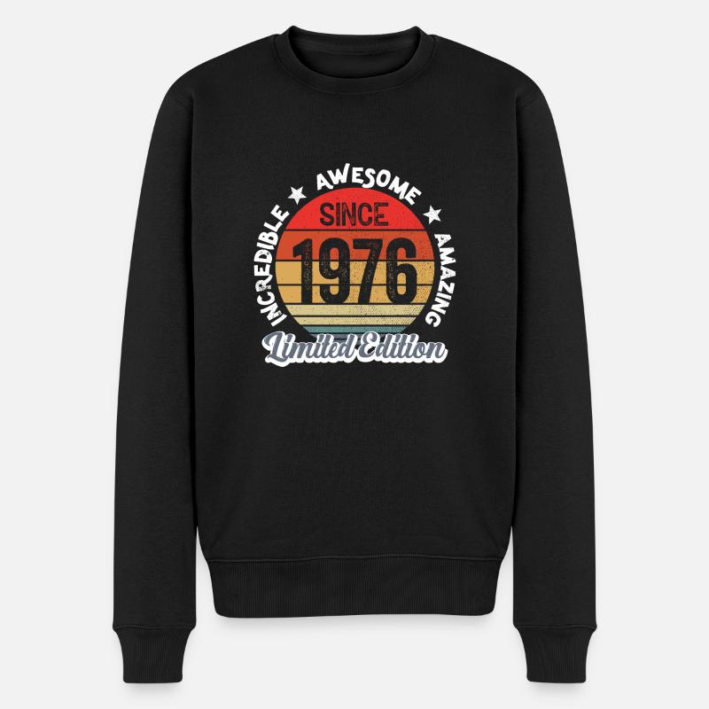 amazing since 1976 - anniversaire - Pull Premium bio Homme - noir