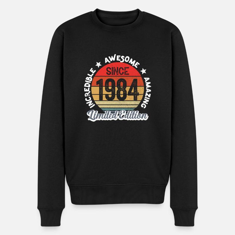 amazing since 1984 - anniversaire - Pull Premium bio Homme - noir