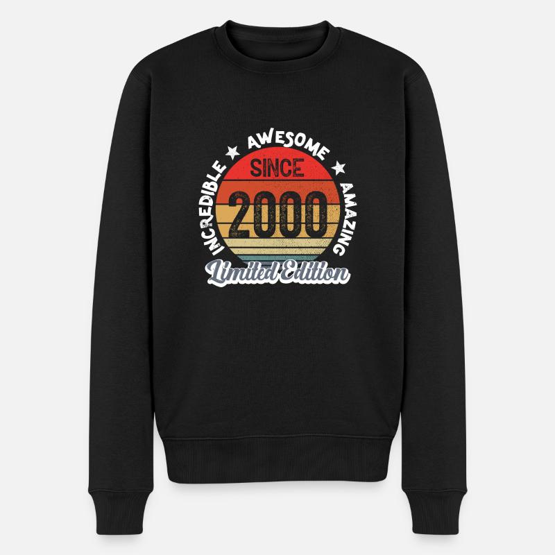 amazing since 2000 - anniversaire - Pull Premium bio Homme - noir