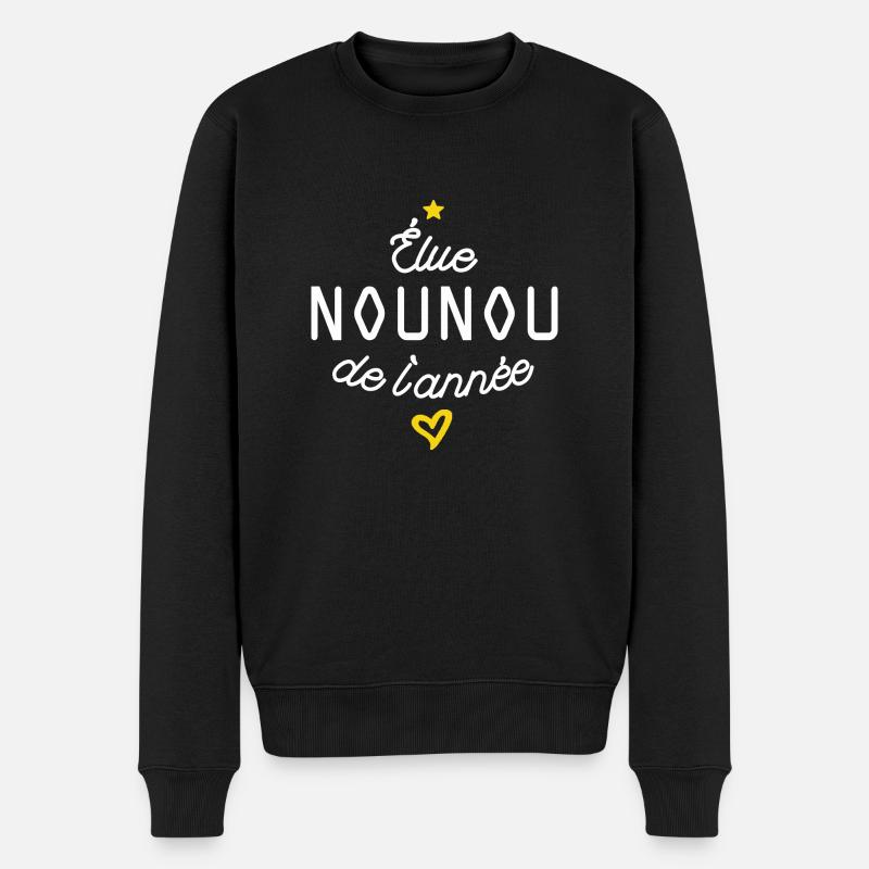 Elue nounou de l année - Pull Premium bio Homme - noir