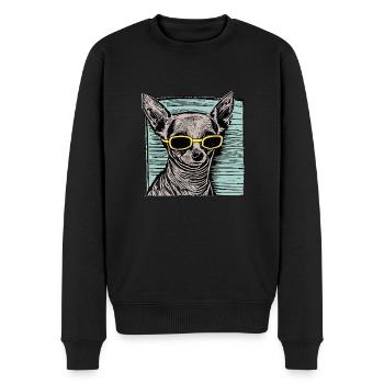 Ay Chihuahua - Men's Premium Organic Jumper - black - Front - Nico (187cm)