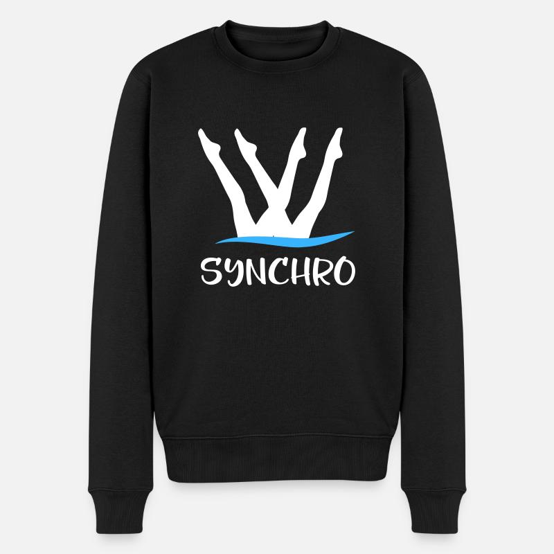 Nage synchronisée - Pull Premium bio Homme - noir