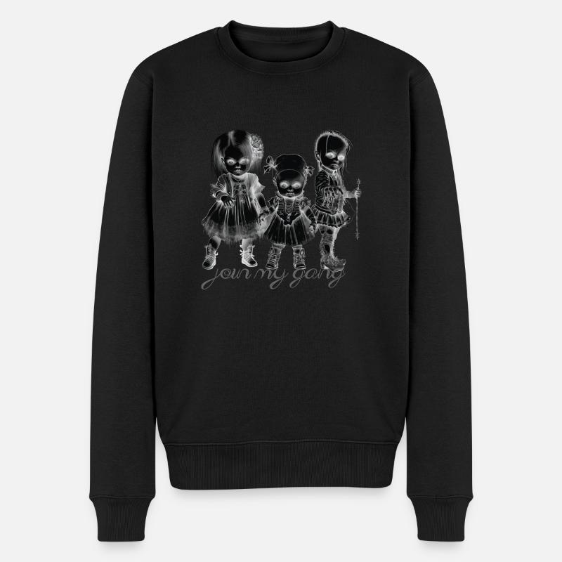 Goth babys schwarz Gothic Familie Kinder - Männer Premium Bio Pullover - Schwarz
