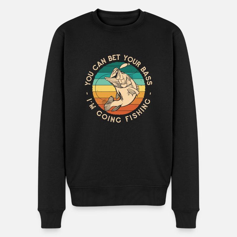 poisson frais - Pull Premium bio Homme - noir