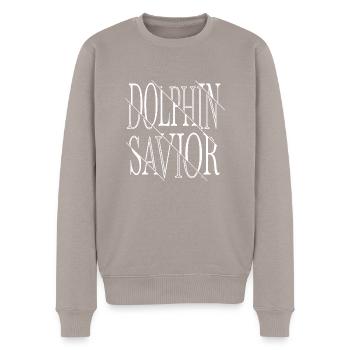 Refuge pour animaux Amoureux des animaux - Pull Premium bio Homme - taupe - Devant - Nico (187cm)