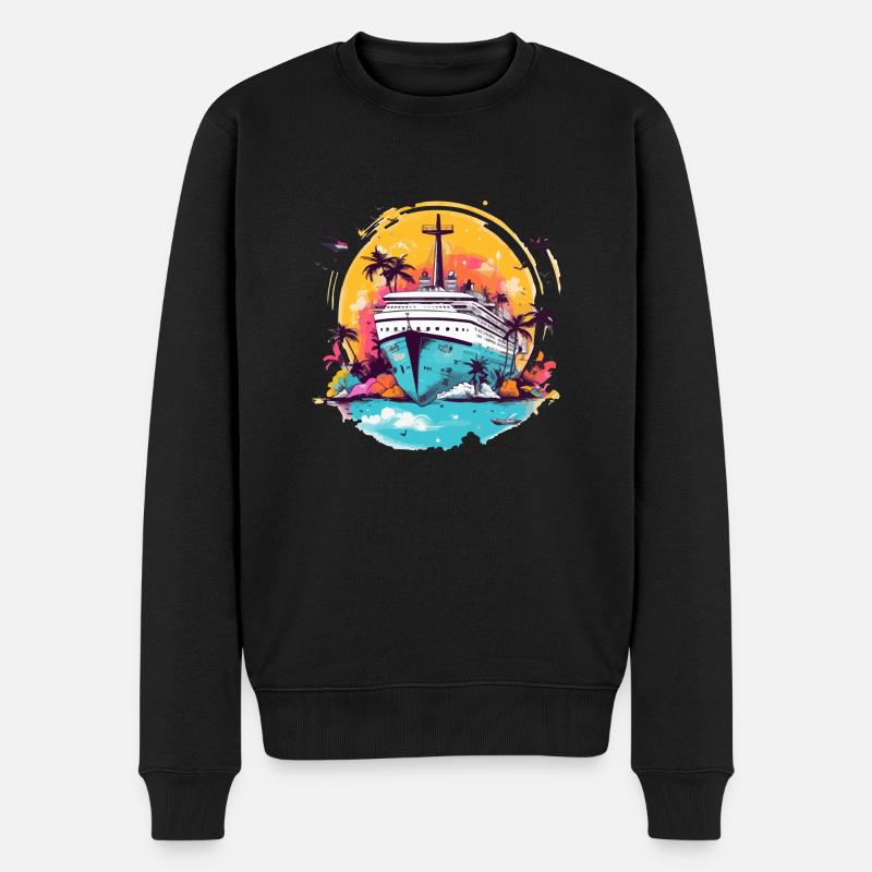 Tauchsafari 2 - Männer Premium Bio Pullover - Schwarz
