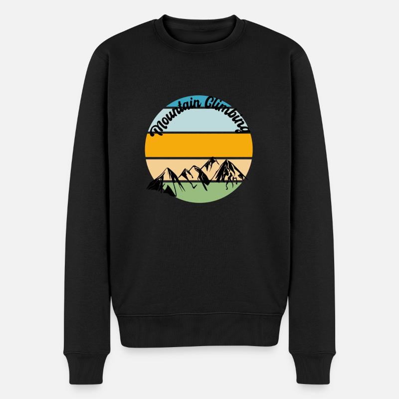 climbing mountain - Pull Premium bio Homme - noir