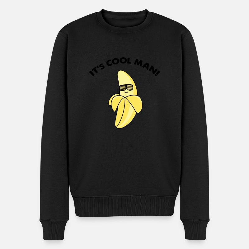 banane fraîche - Pull Premium bio Homme - noir