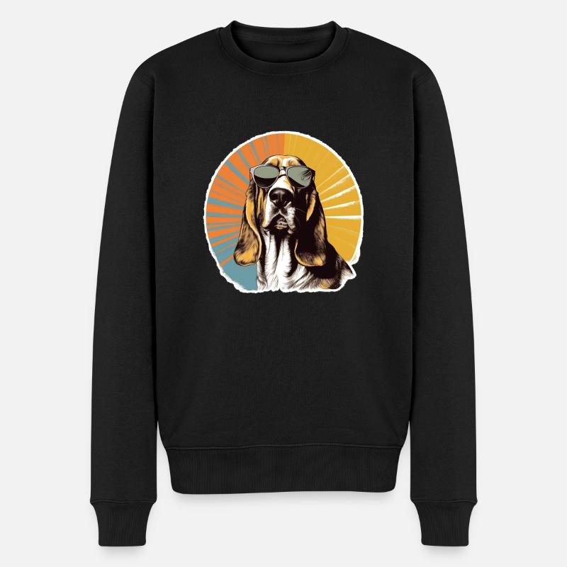 Basset 2 - Pull Premium bio Homme - noir