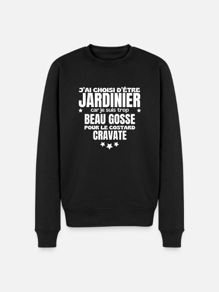 HANDSOME GARDENER KID - Men's Premium Organic Jumper - black