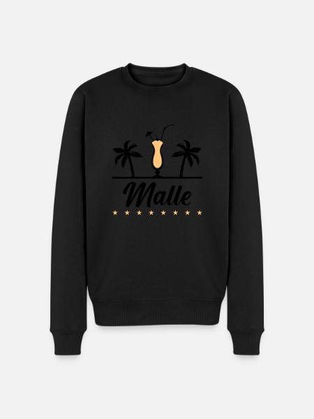 malle - Männer Premium Bio Pullover - Schwarz