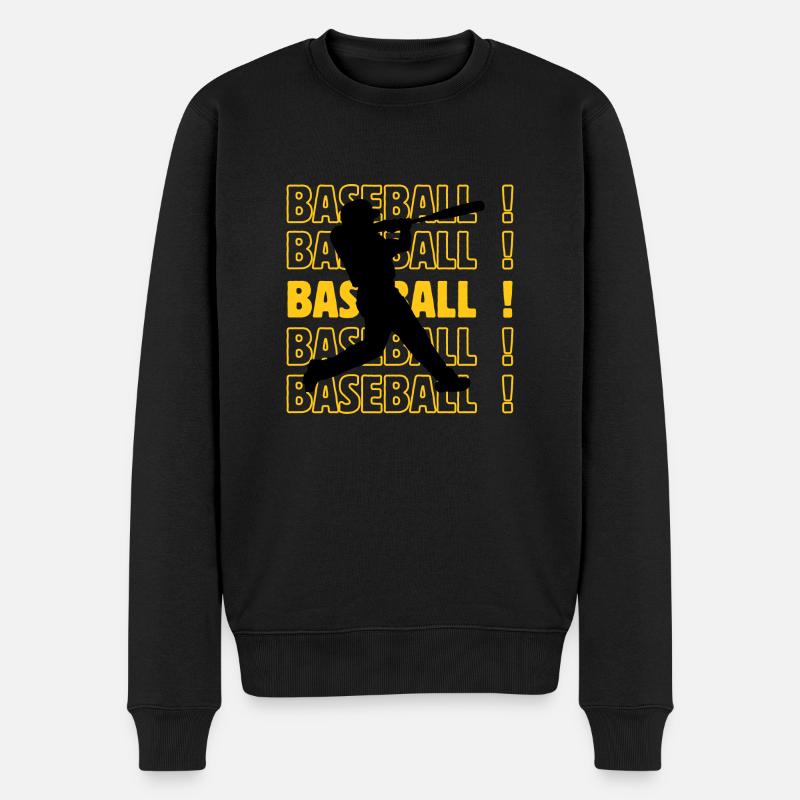Base-ball baseball baseball - Pull Premium bio Homme - noir