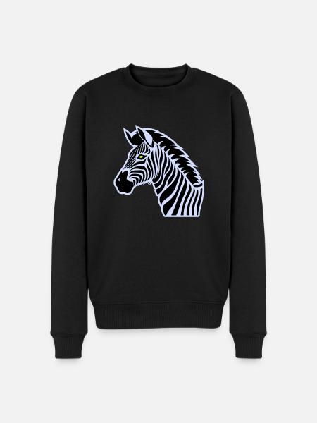 zebra - Men's Premium Organic Jumper - black
