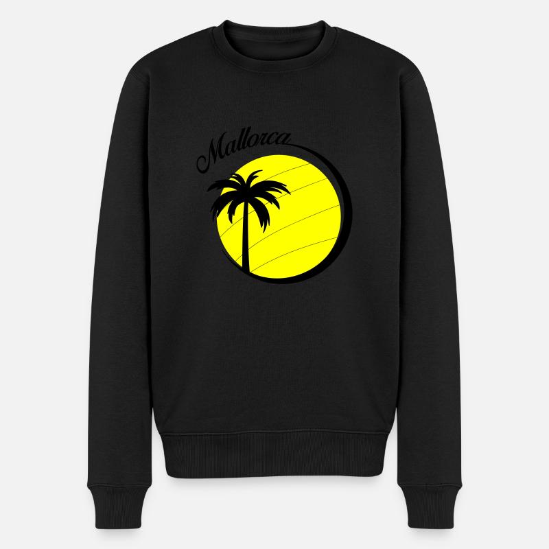mallorca - Männer Premium Bio Pullover - Schwarz