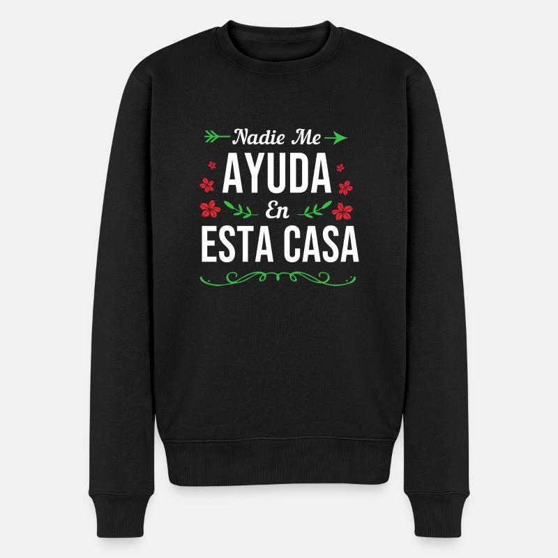 Latina Maman Latino - Pull Premium bio Homme - noir