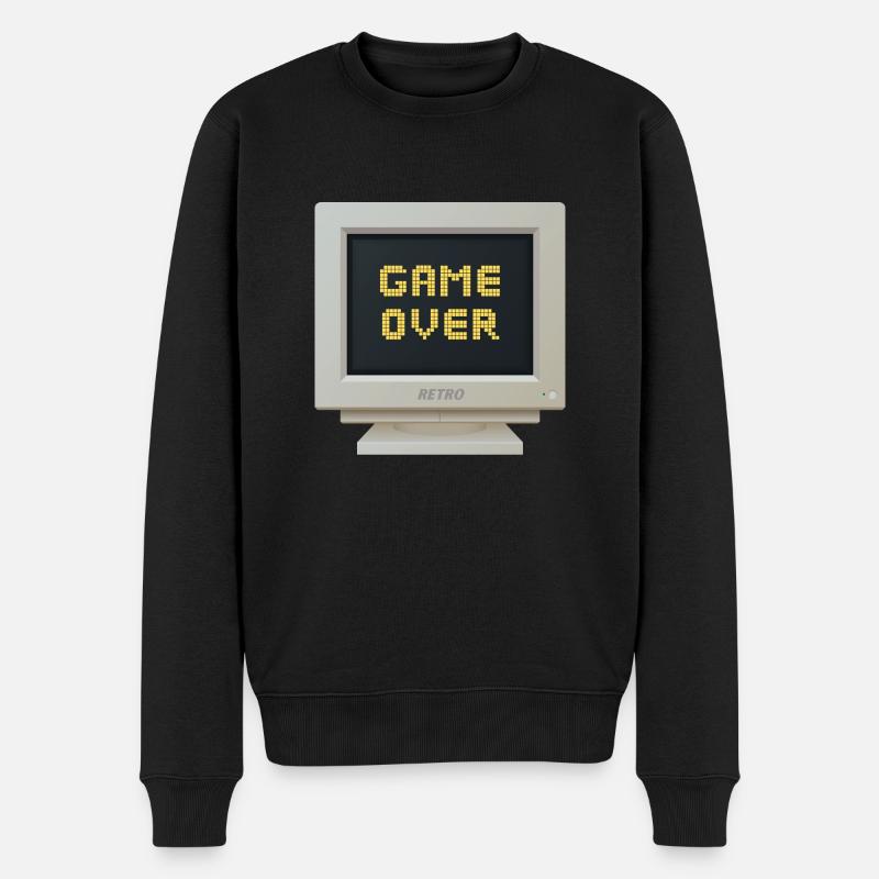 CRT Design - Game Over - Pull Premium bio Homme - noir
