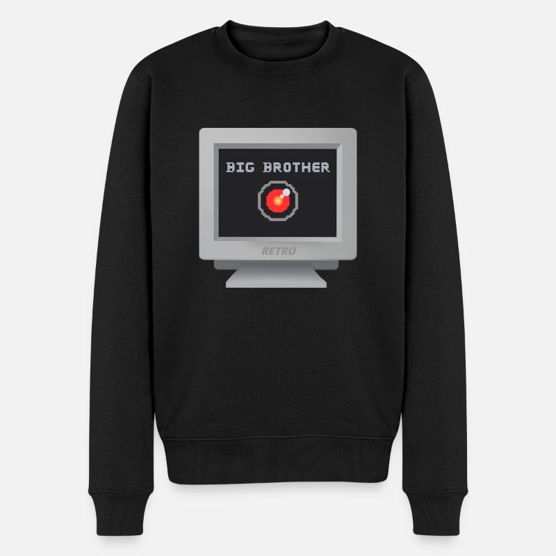 CRT-Ausführung - Big Brother - Männer Premium Bio Pullover - Schwarz
