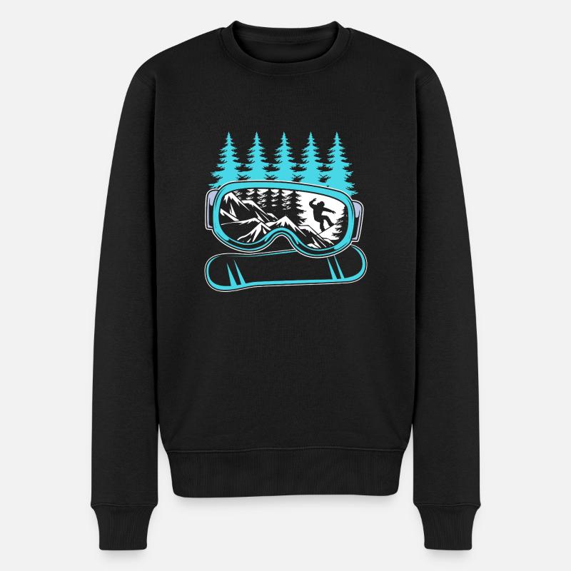 Snowboard Snowboard Vacances snowboard Snowboarders - Pull Premium bio Homme - noir