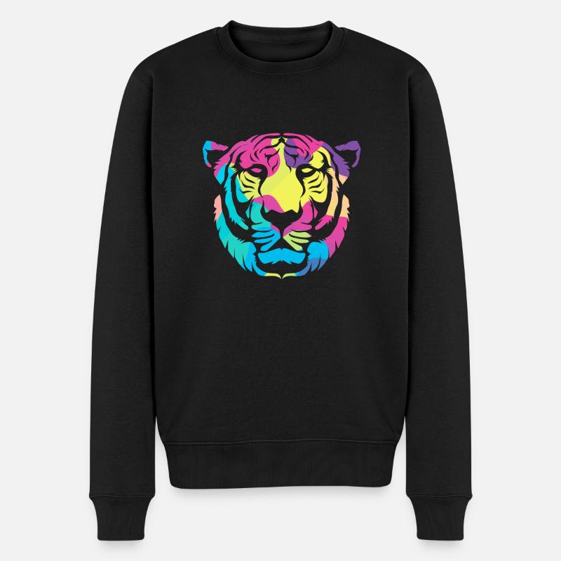 Tigre blanc - Pull Premium bio Homme - noir