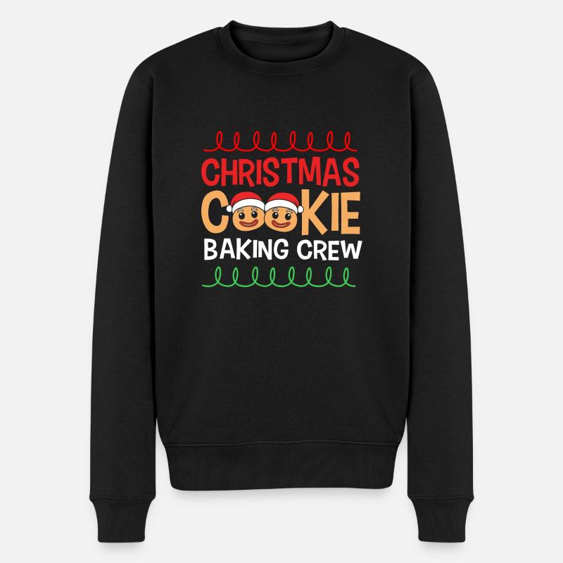 Lebkuchenmann Lebkuchenherz Lebkuchen Naschen - Männer Premium Bio Pullover - Schwarz