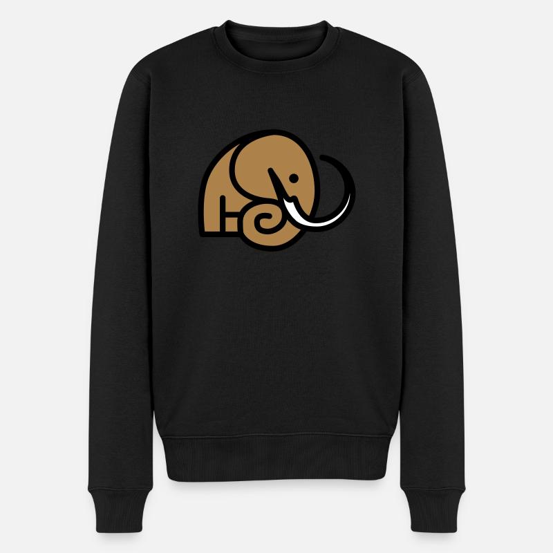 Mammut Logo Signet - Männer Premium Bio Pullover - Schwarz