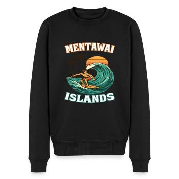Mentawai Islands Surfer Surfing Indonesia - Men's Premium Organic Jumper - black - Front - Nico (187cm)