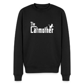 The Catmother - Cat Mom Cat Cats Mom - Men's Premium Organic Jumper - black - Front - Nico (187cm)