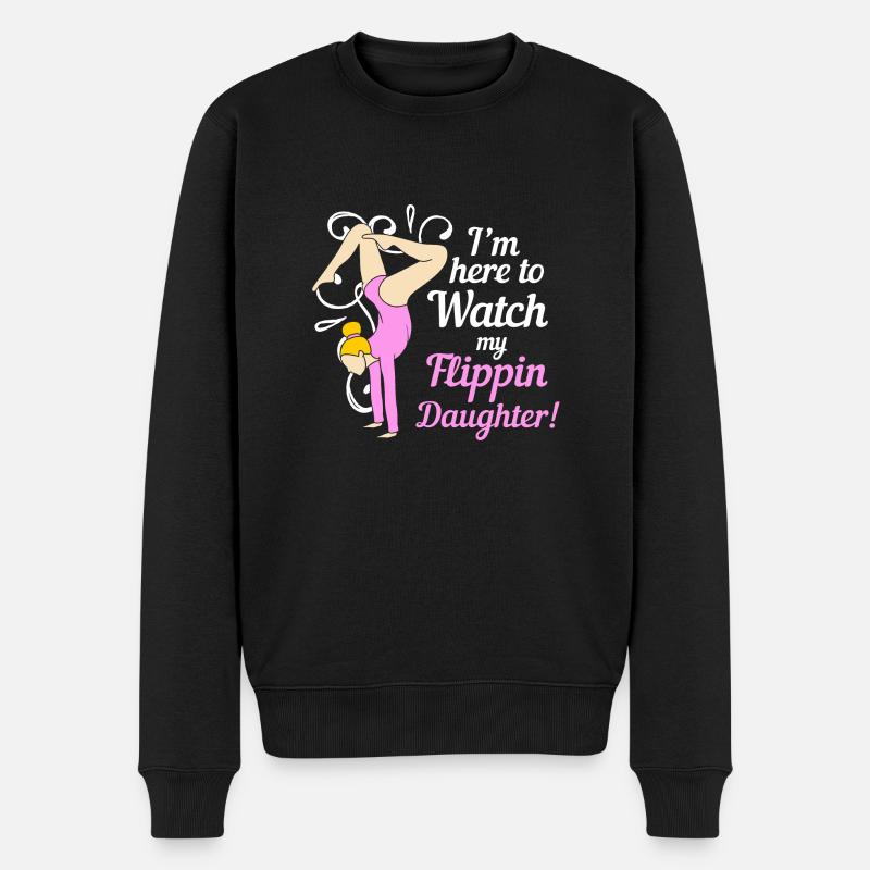 Gymnastik - Männer Premium Bio Pullover - Schwarz