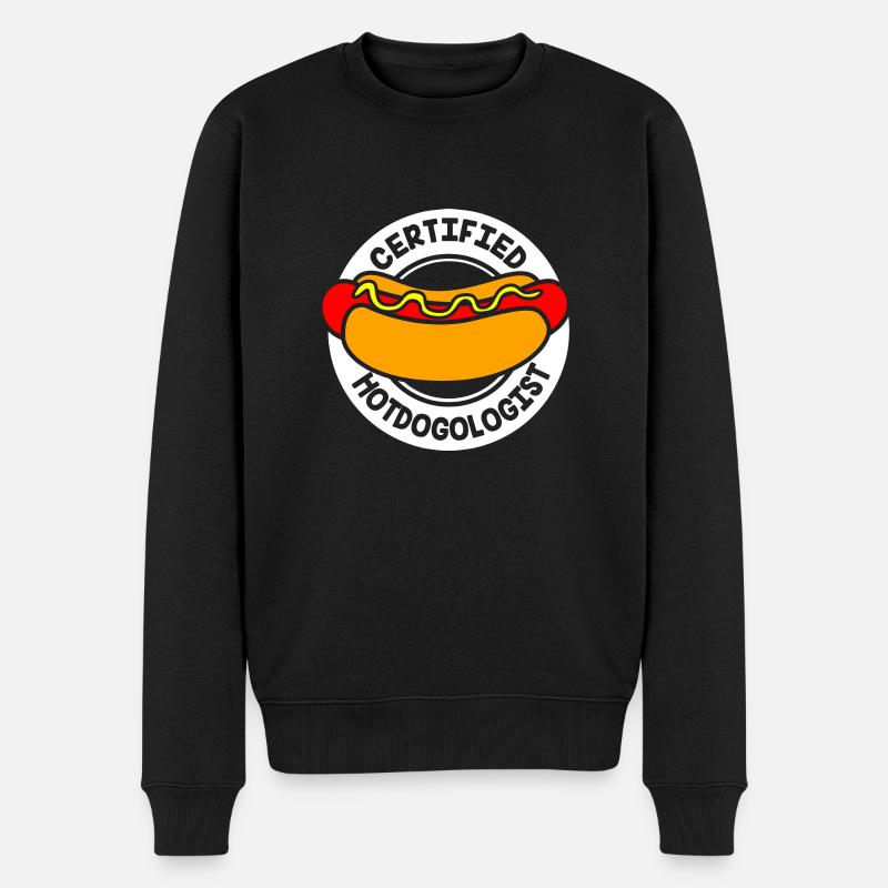 Collation hot-dog - Pull Premium bio Homme - noir