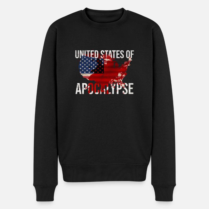 États-Unis d'Apocalypse - Pull Premium bio Homme - noir
