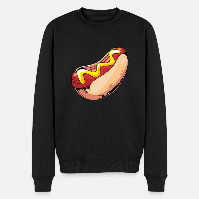 Collation hot-dog - Pull Premium bio Homme - noir