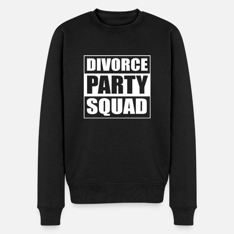 Scheidung - Männer Premium Bio Pullover - Schwarz
