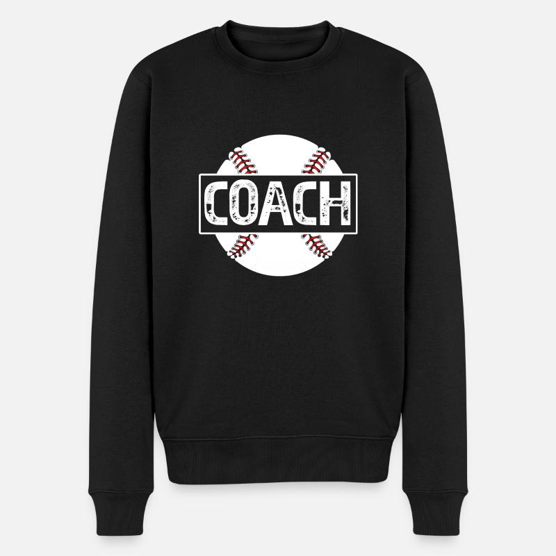 Entraîneur de baseball - Pull Premium bio Homme - noir