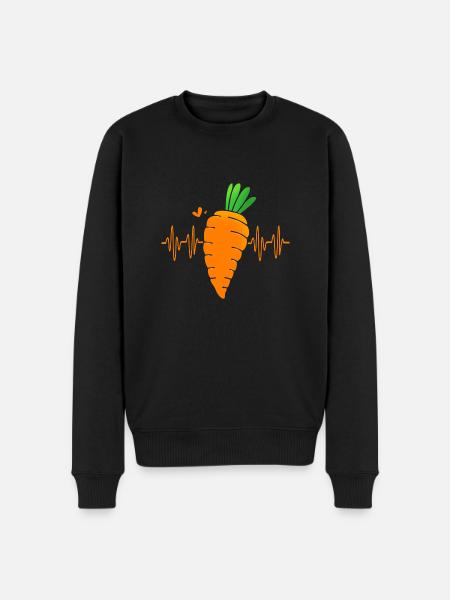 Carrot Vegetables - Men's Premium Organic Jumper - black