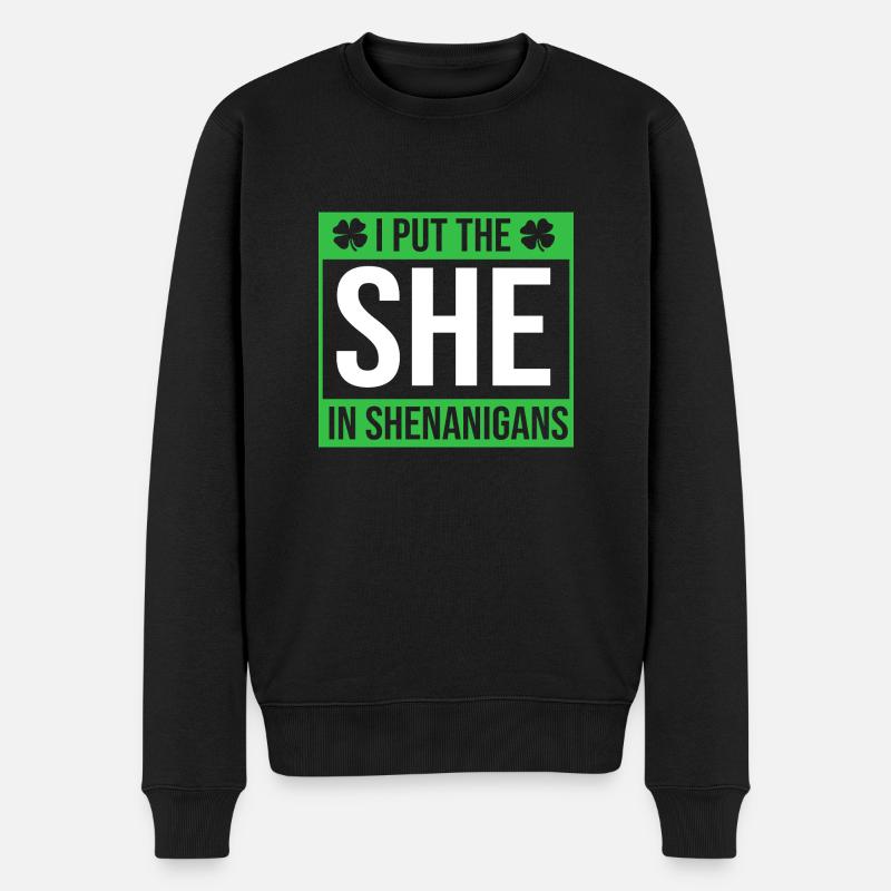 Shenanigan - Männer Premium Bio Pullover - Schwarz