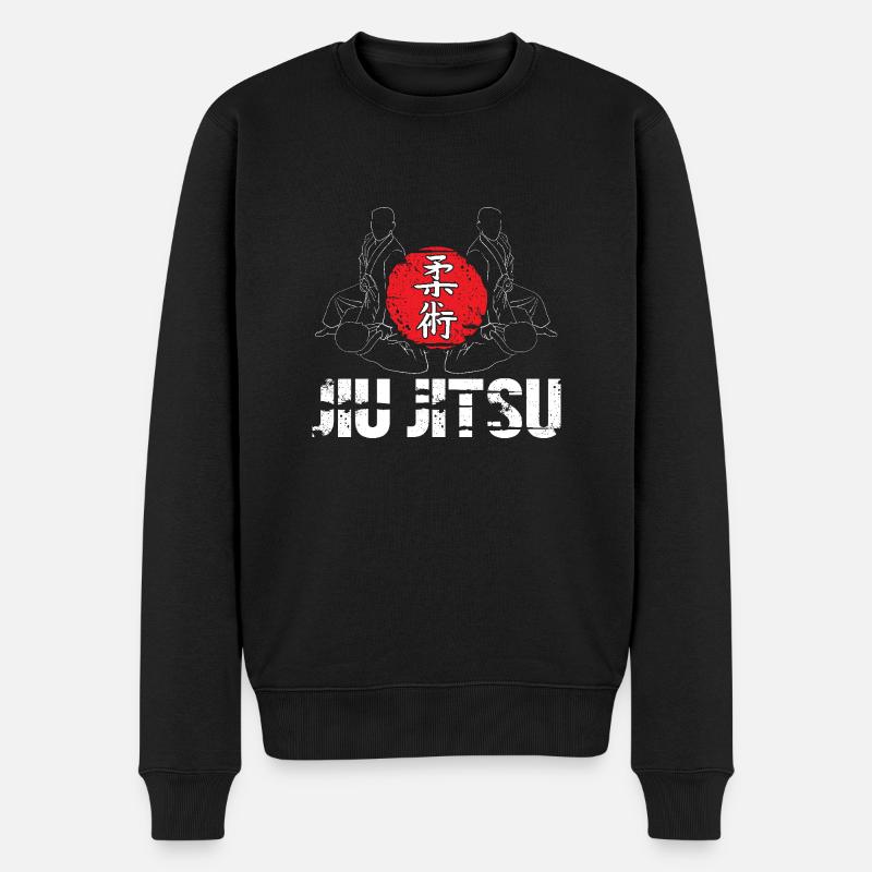 Jiu Jitsu Autodéfense - Pull Premium bio Homme - noir