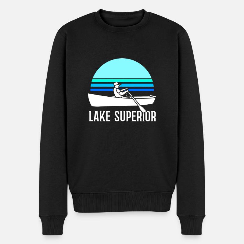 Grands Lacs - Pull Premium bio Homme - noir